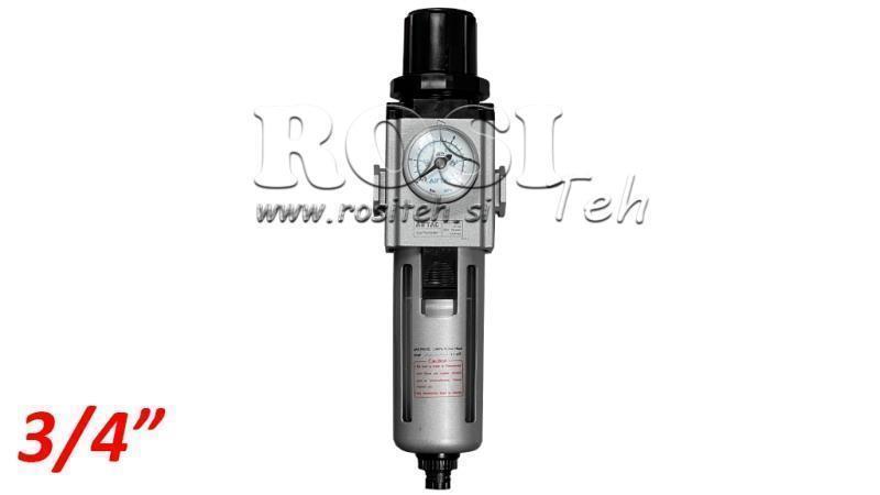 PNEIMATISKAIS FILTRS REGULATORS 600 G3/4 40µ 0-10b