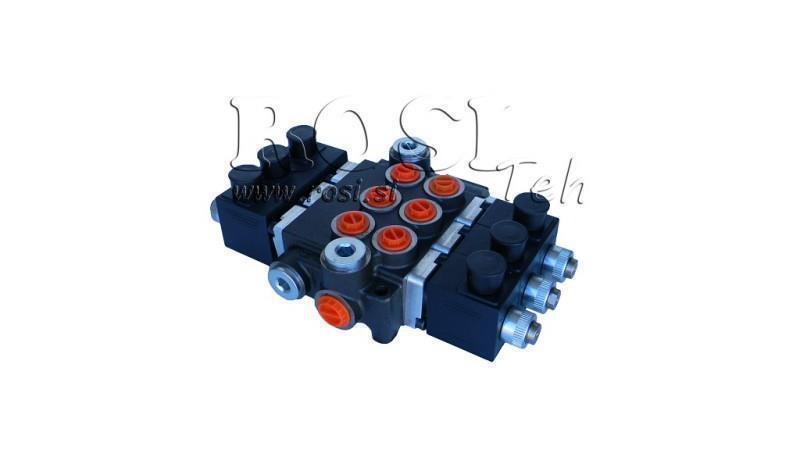HYDRAULIC VALVE 3xZ50 12V DC