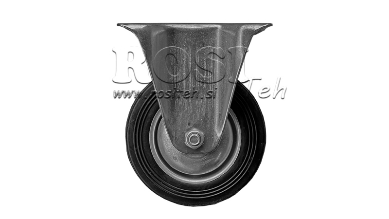 RUOTA 100mm CON BASE FISSA