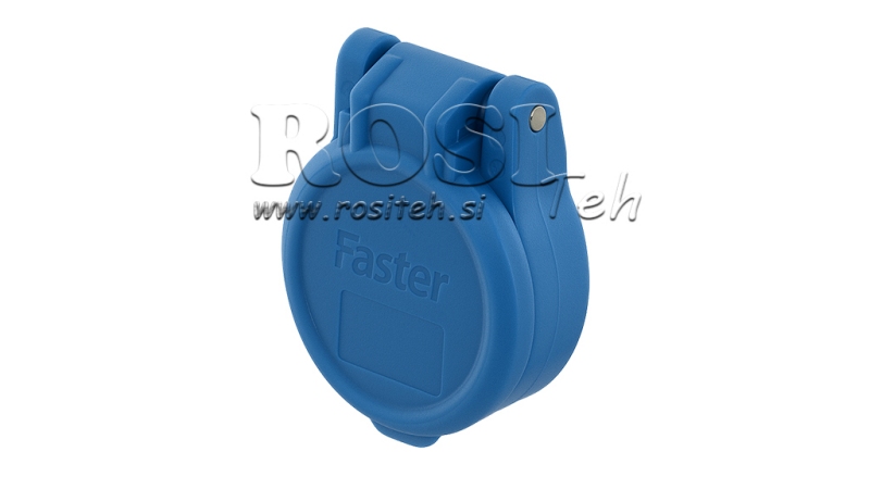 COVER PROTECTOR AZUL PVC ACOPLAMENTO RÁPIDO FEMEA PUSH PULL