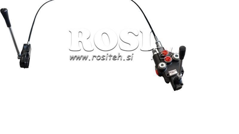 JOYSTICK DUBBELSPAK 1.5 m HYDRAULISK VENTIL 1xP40 liter.