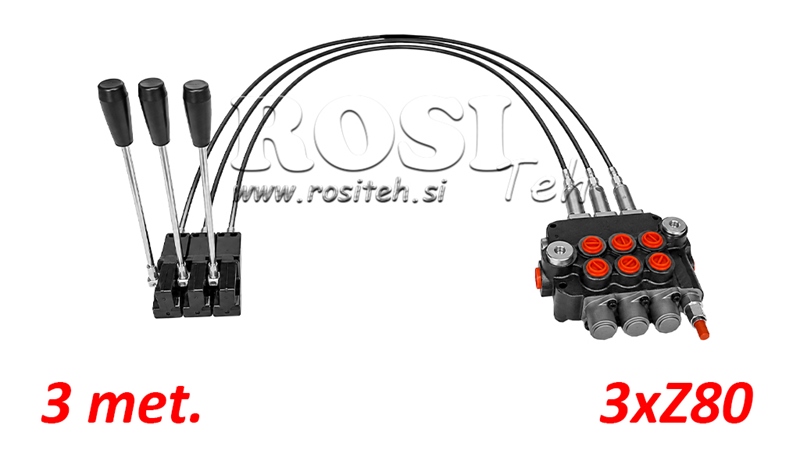 KIT 3xZ80 + JOYSTICK 1 POSITION L3000