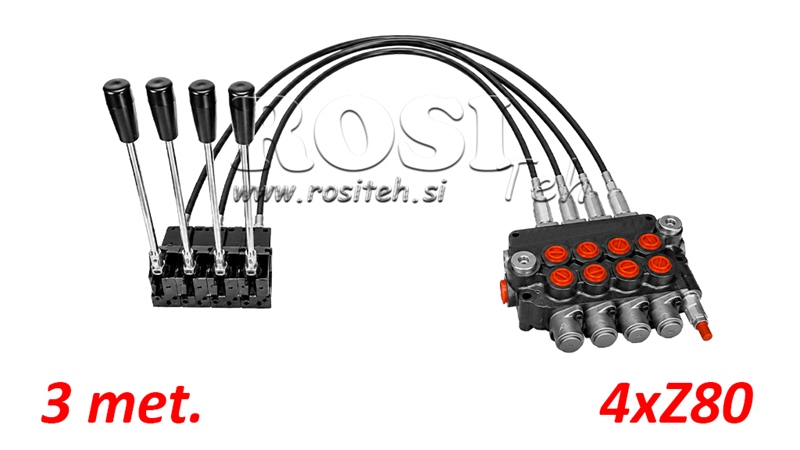 KIT 4xZ80 + JOYSTICK 1 POSITION L3000