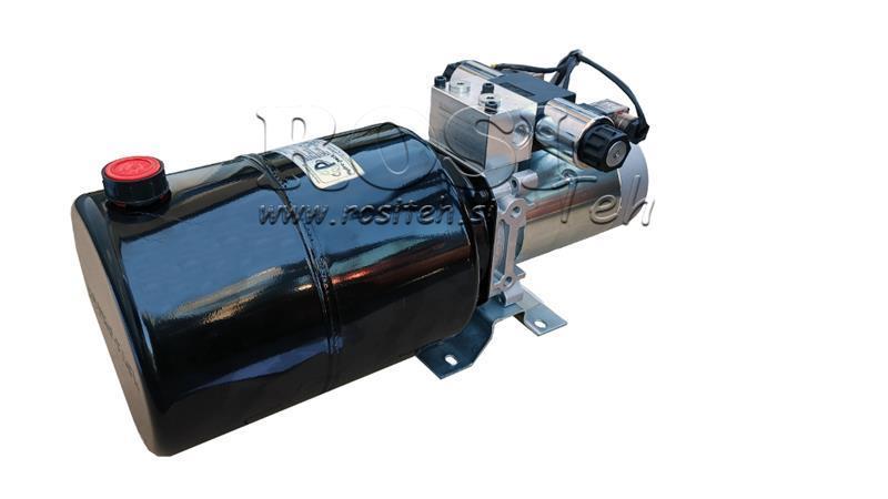 ΜΙΝΙ ΥΔΡΑΥΛΙΚΟΣ ΣΥΝΑΓΩΓΟΣ 24V DC - 2.2kW = 2.1cc - 8 λίτρα - διπλής κατεύθυνσης συναρμολόγηση (μεταλλικό)