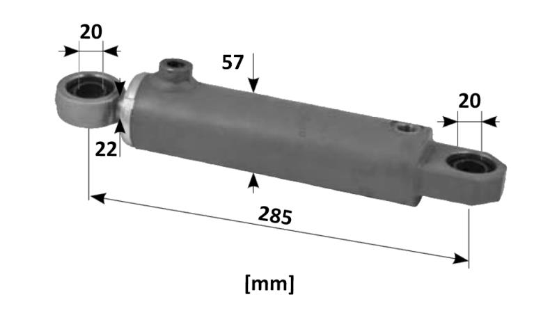 CYLINDER KIEROWNICZY HYDRAULICZNY SAME OEM-0.467.6343.4