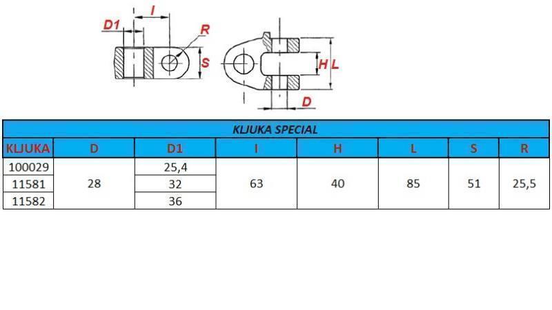 SPEZIALHAKEN fi36 FÜR ZUGVORRICHTUNG KATEGORIE 3