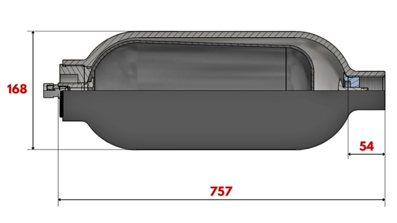HYDRAULINEN AKKUMULAATTORI 10 LIT