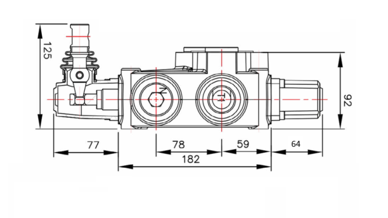 HYDRAULINEN VENTTIILI P120 - KAKSOISNOPEUS