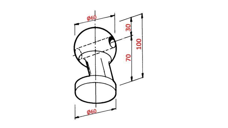 KUGLA DUMP TRUCK KESONA fi 60 PREDNJA