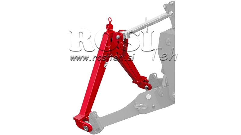 FRONT TRIANGLE FOR FRONT TRACTOR HYDRAULICS CAT.1 - 730 mm - 1200 kg