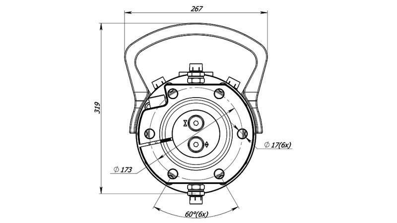ХИДРАВЛИЧЕН РОТАТОР 12000/6000 KG С ФЛАНЕЦ