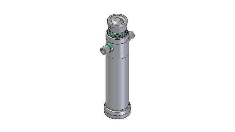 4026S - TELESCOPIC CYLINDER STANDARD/BALL 2 STAGES STROKE 895 DIAMETER 124