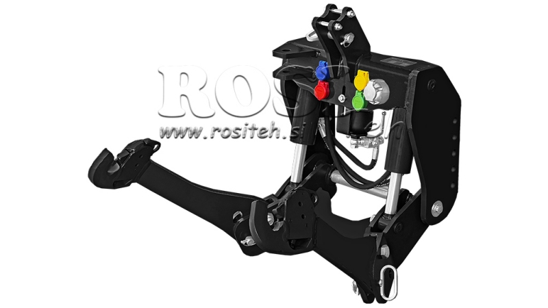 UNIVERZÁLIS FRONT HIDRAULIKA 2KAT TRAKTORHOZ 1500kg FEKETE (RAL 9005)