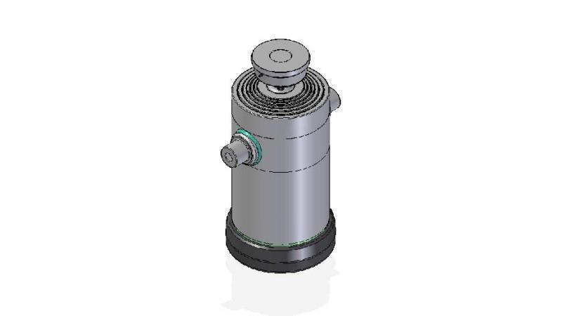 6086S -TELESCOPISK CYLINDER STANDARD/BALL 6 STEG SLAG 2500 DIAMETER 300