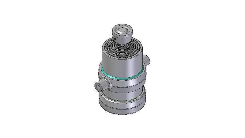 8003S -TELESCOPISK CYLINDER STANDARD/BOLL 8 STEG RESA 1700 DIAMETER 190