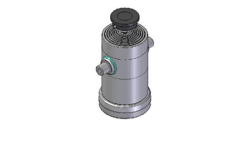 8012S - TELESCOPISK CYLINDER STANDARD/BALL 8 STEG RESA 2295 DIAMETER 240