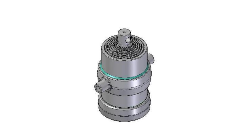8019F - TELESCOPISK CYLINDER STANDARD/HUL 8 TRIN SLAG 1750 DIAMETER 215