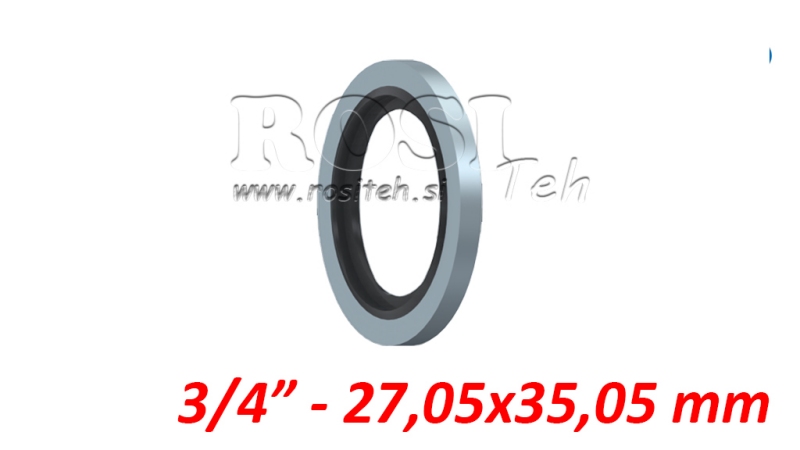 ALÁTÉT GUMITÖMÍTÉSSEL 3/4 – 27,05×35,05 mm