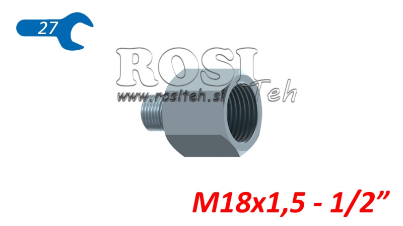 HIDRAULIČNI ADAPTER MUŠKI-ŽENSKI 18X1.5-1/2