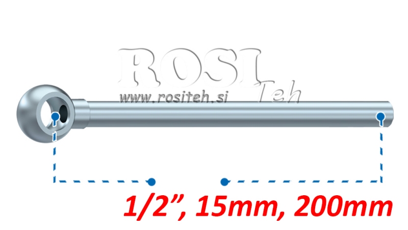 TUBO METALLICO BANJO 1/2 200mm