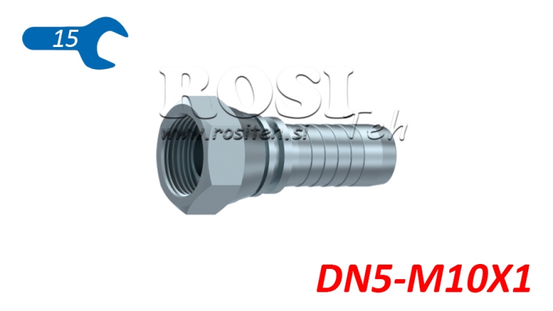 HYDRAULISCHER BSP-ANSCHLUSS WEIBLICH DN5-M10x1