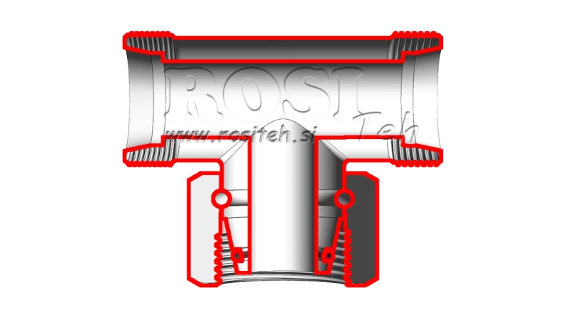 HIDRAVLIČNI T KOM S-14 Z VRTLJIVO MATICO CENTRALNO M22x1,5