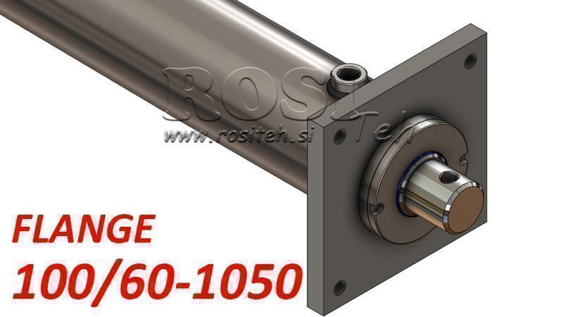 hydraulický válec s montážní deskou 100/60-1050