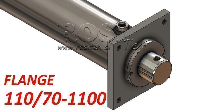 cilindru hidraulic cu placă de montare 110/70-1100