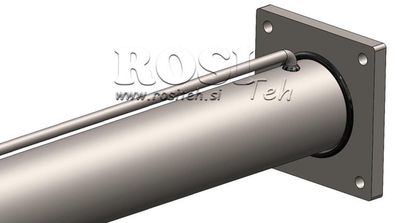 HYDRAULIKZYLINDER FÜR HOLZSPALTER MIT MONTAGEPLATTE 100/60-1050 - OBERER ANSCHLUSS