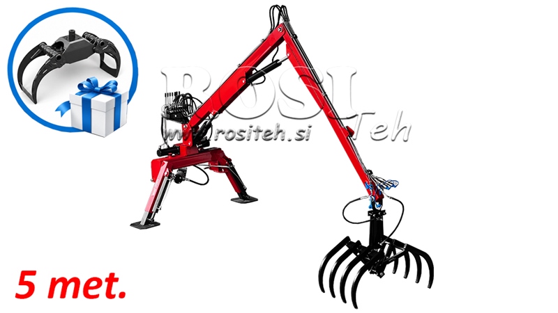HIDRAULIKUS TRAKTOR RAKODÓ VILLÁ-VAL HUT 5m