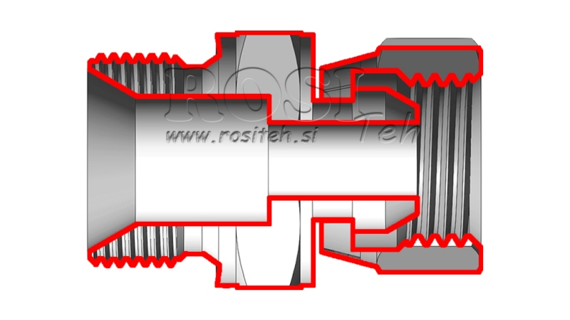 HIDRAULIKUS FORGÓ ANYÁS SZŰKÍTŐ BSP  1-BSP 3/4