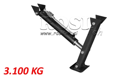 HYDRAULISCHER STÜTZBEIN DOPPELWIRKEND 380mm - 3.100kg
