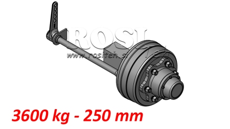 AXA SEMI CU FRÂNE 3.600 KG L.250 MM