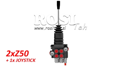 HYDRAULICKÝ VENTIL 2xZ50 + JOYSTICK