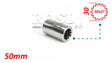 ADATTATORE CARDANICO BOCCOLA 30x27 (16 SCANALATURE) (50 mm)