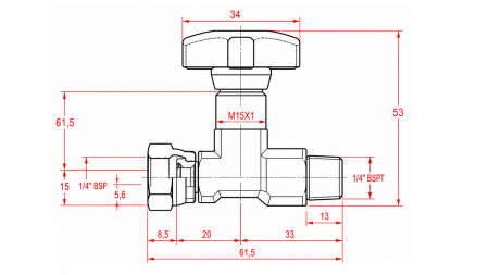 HYDRAULISK VENTIL FOR MANOMETER