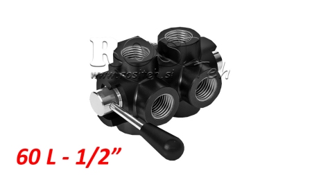 VÁLVULA MANUAL DE 6 PORTAS DF 1/2 - 60LIT