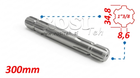 KARDÁN (TLT) ADAPTER 13/8 KÉTFELES L=300