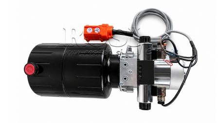 MINI HYDRAULIKAGGREGAT 12V DC - 1,6kW = 2,1cc - 8 lit - Doppelwirkende Funktion (Metallgehäuse)