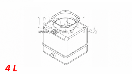 SERBATOIO PVC ROLL PP 4 LITRO ORIZZONTALE-VERTICALE