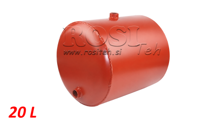 FÉM TARTÁLY GÖMBÖLYÜ FI 300mm MAGASÁG 330 mm 20 LITER