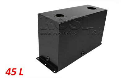 METALLI TANKKI 45 LITRAA KUBI 400X255X600MM VALMISTELU PALUUFILTTERILLE