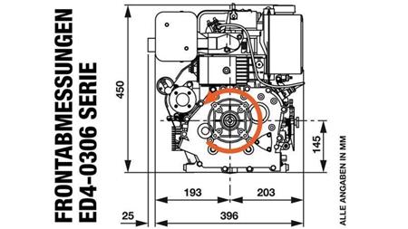 dieselmoottori 306cc-4.5kW-3,600 RPM-E-KW25x63-sähkökäynnistys