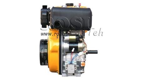 dízelmotor 474cc-8.0kW-3,600 RPM-E-KW25x88-elektromos indítás