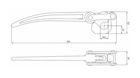PÓTKOCSI OLDAL BEZÁRÓ TIP MAROTTA