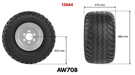 19.0/45-17 GUMI AW708 14pl ABRONCSAL 16,00X17