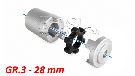 GUMMIKUPPLUNG ND15A (2,2-4kW)  28mm/GR3