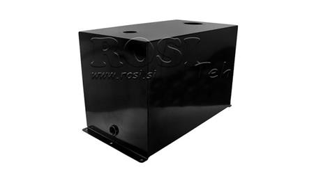 METALLRESERVOAR 100 LITER KUBE 400x355x753mm FORBEREDELSE FOR RETURFILTER