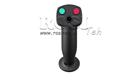 POIGNE DE COMMANDE A DISTANCE  ROSI - 3 BOUTONS + BOUTON SUPPLEMENTAIRE ( NON-PROPORTIONNEL)