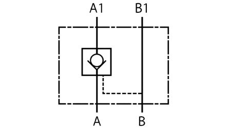 TARKISTUSVENTTIILI CETOP 3 (A)